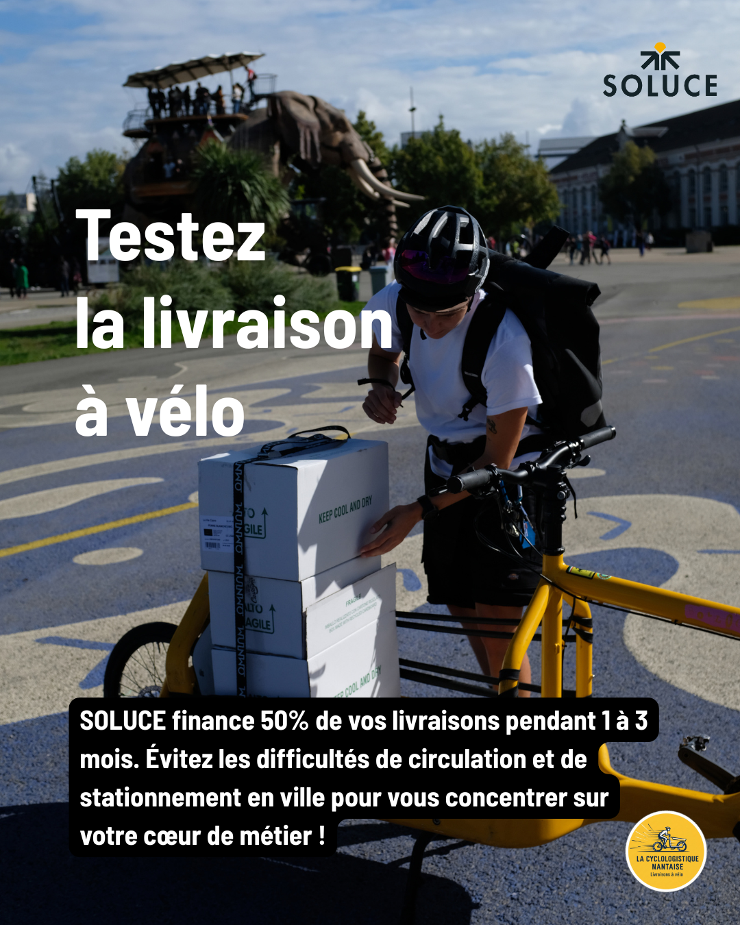 Programme Soluce - Testez la livraison à vélo